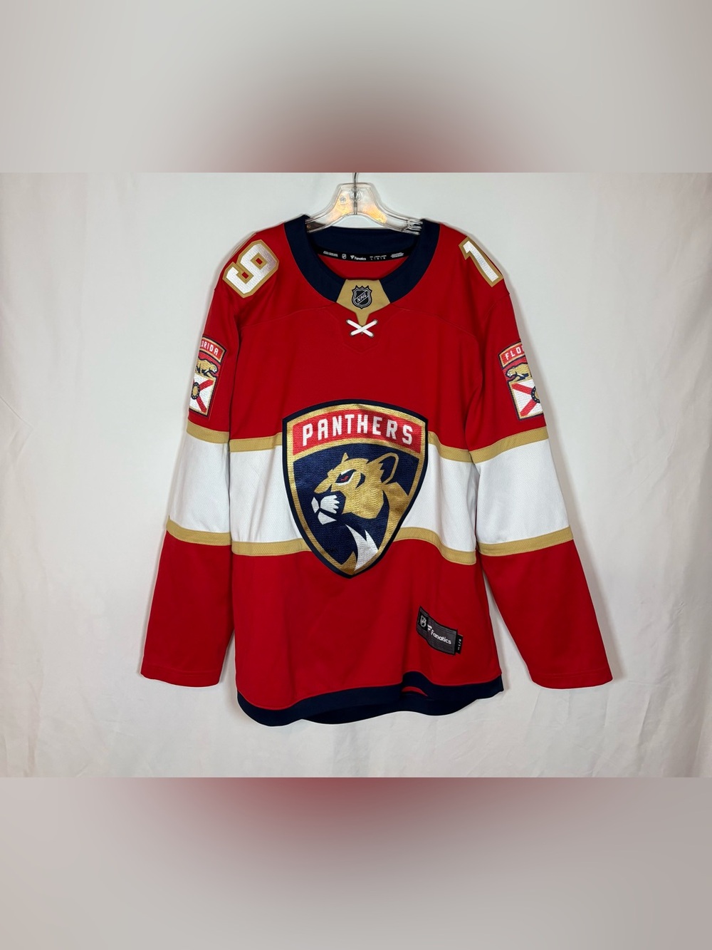 Fanatics Breakaway Florida Panthers #19 Tkachuk Home Hockey Jersey Size Large